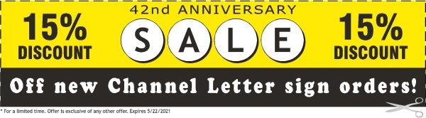 Channel Letter Sign Discount Prices