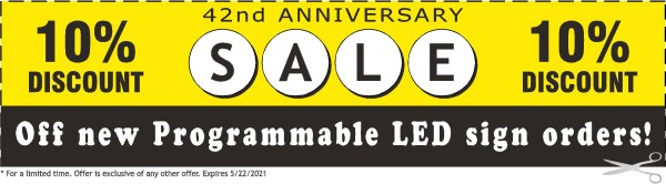 LED Sign Discount Prices