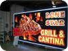 Flex-faced Pole Sign Cabinet with PinLights Border