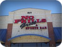 No Frills Grill, Channel Letters on Raceways