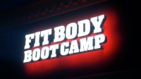 Fit Body Bootcamp signs at night