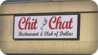 PinLights sign for Chit Chat during the day