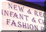 Wilting Lettering Sign