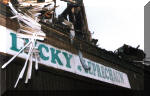 Lucky Leprechan Sign Fire