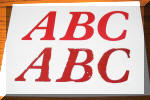 Protected vs. unprotected vinyl lettering.