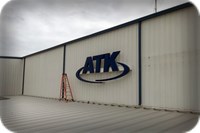 ATK Channel Letters on Aircraft Hangar Texas