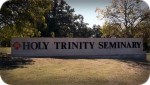 Holy Trinity Seminary Stone Monument Signage