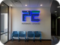 Performance Experience Interior LED Lighted Reverse Channel Letters