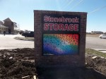 Stonebrook Storage Brick and Programmable LED Monument Sign, Frisco, TX