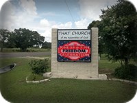 That Church of the Assemblies of God Digital Programmable LED Message Center Monument Signage