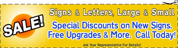 Channel Letter Discount Coupon