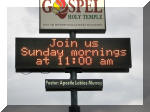 RED LED MESSAGE CENTER